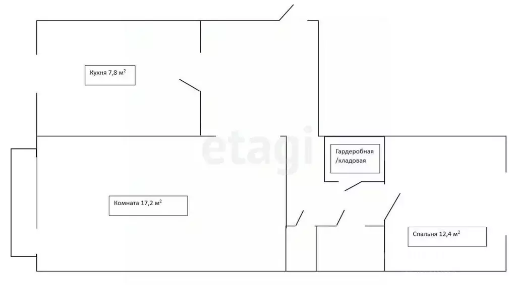 2-к кв. Смоленская область, Дорогобуж ул. Мира, 22 (52.4 м) - Фото 0