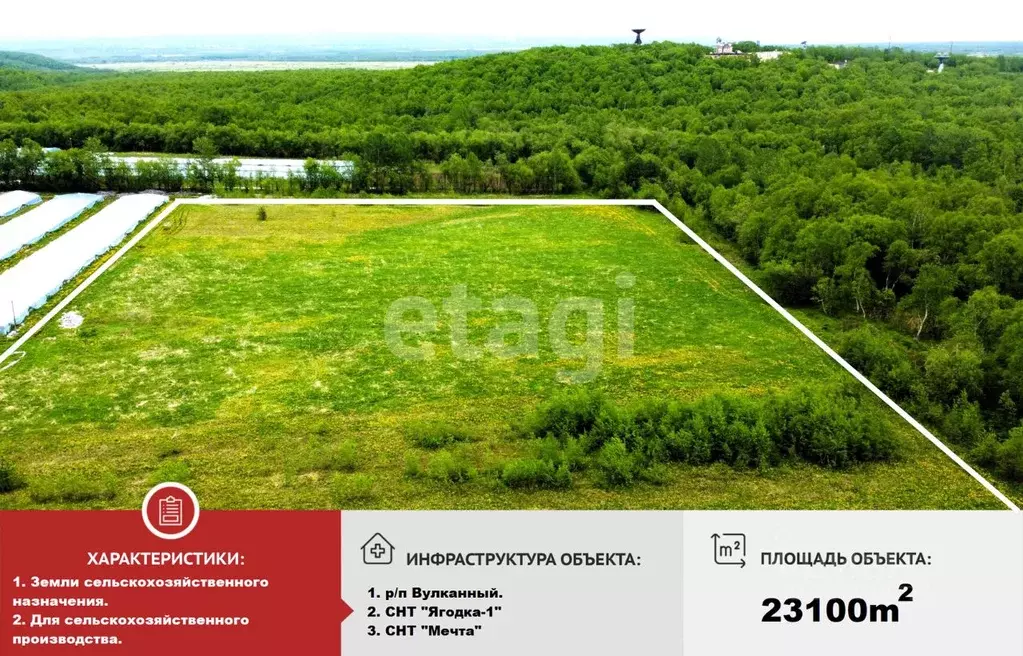 Участок в Камчатский край, Елизовский муниципальный округ, Ягодка-1 ... - Фото 1