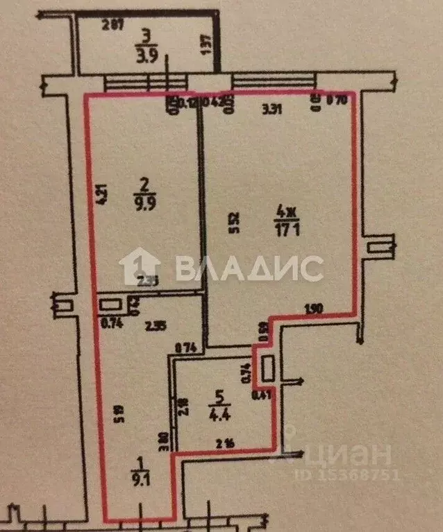 1-к кв. Калининградская область, Калининград Елизаветинская ул., 9 ... - Фото 1