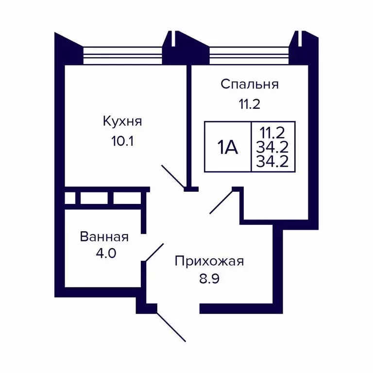 1-комнатная квартира: Новосибирск, Красносельская улица (34.2 м) - Фото 0