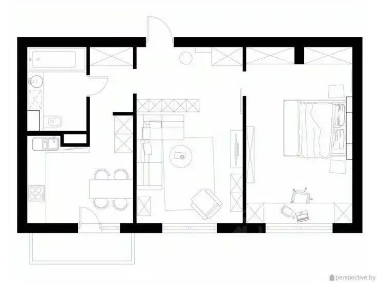 2-к кв. Костромская область, Кострома Малышковская ул., 55В (58.4 м) - Фото 2