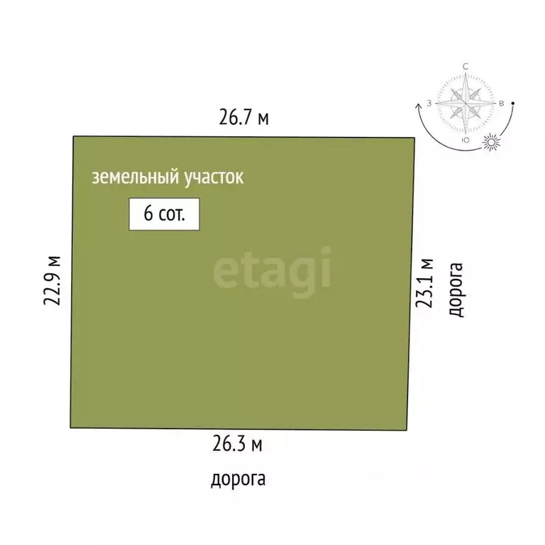 Участок в Крым, Симферопольский район, Трудовское с/пос, Пневматика-2 ... - Фото 1