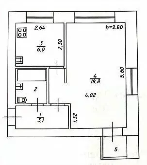 1-к кв. Тверская область, Тверь Студенческий пер., 30 (33.5 м) - Фото 2