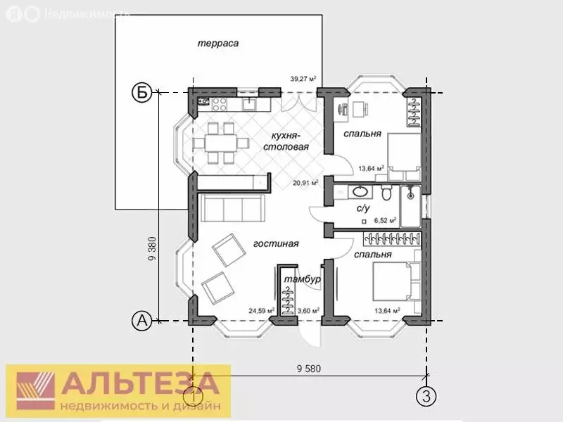 Дом в Калининградская область, Гурьевский муниципальный округ, посёлок ... - Фото 1