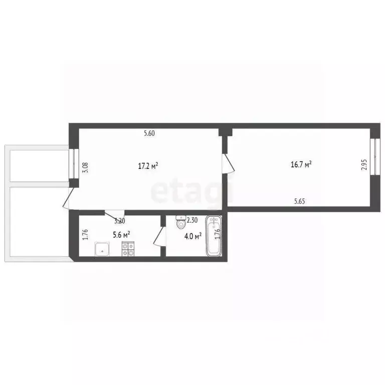 2-к кв. Ростовская область, Ростов-на-Дону Рабочий Городок мкр, ул. ... - Фото 1