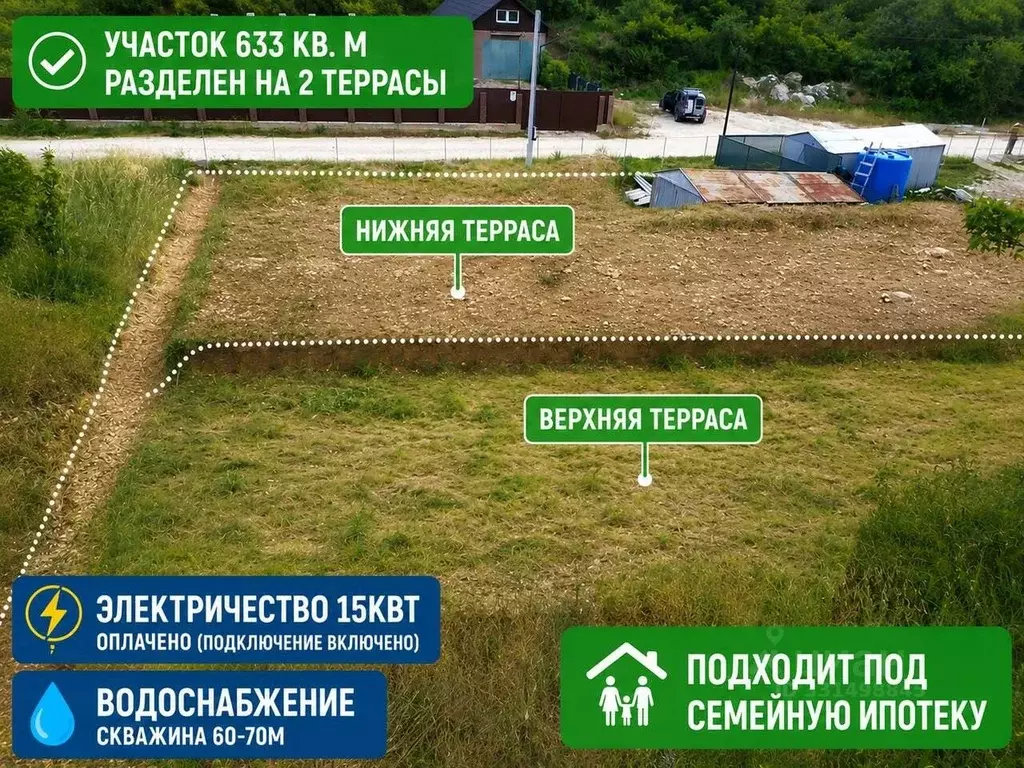 Участок в Севастополь Подорожник садоводческое товарищество, 37 (6.3 ... - Фото 1