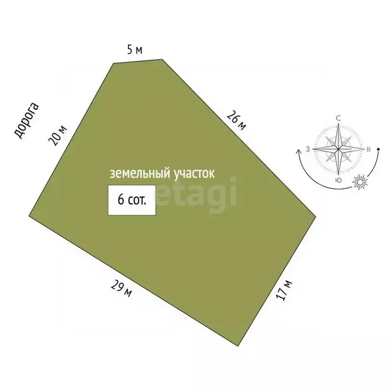 Участок в Крым, Судак муниципальный округ, с. Миндальное, Солнечная ... - Фото 2