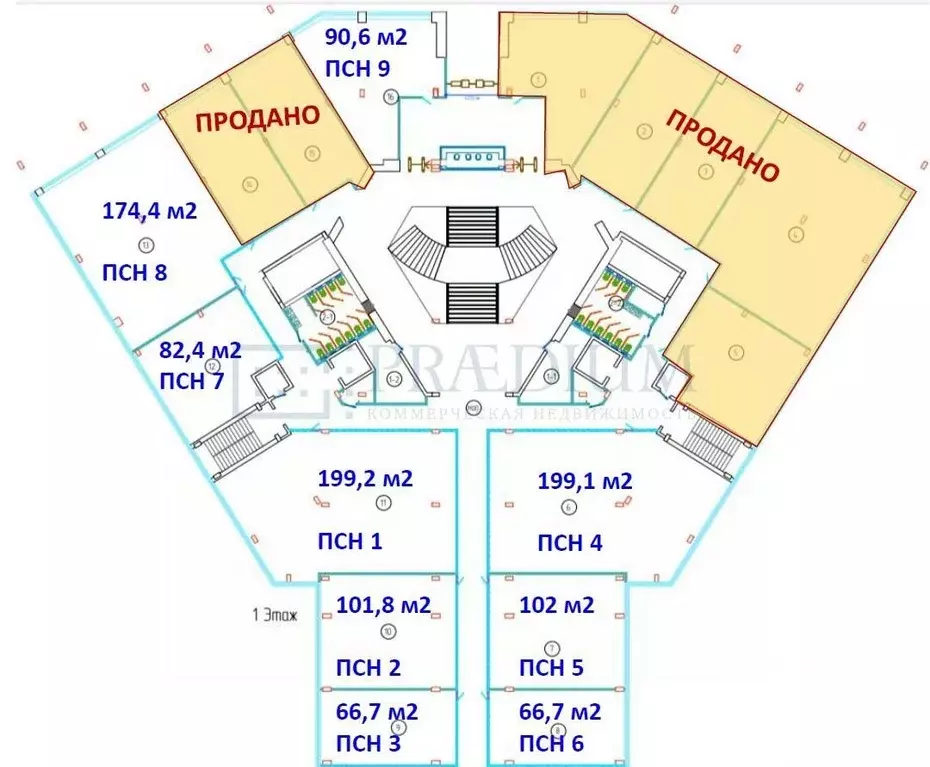 Помещение свободного назначения в Москва Ленинский просп., 158 (91 м) - Фото 0