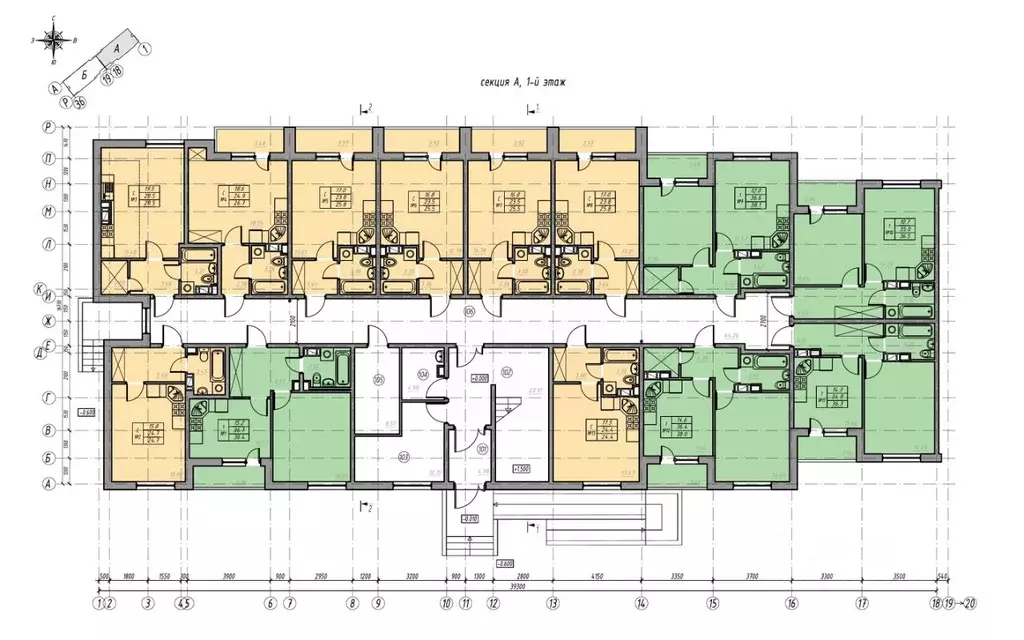 Студия Ленинградская область, Всеволожск ул. Евграфова, 11 (28.0 м) - Фото 1