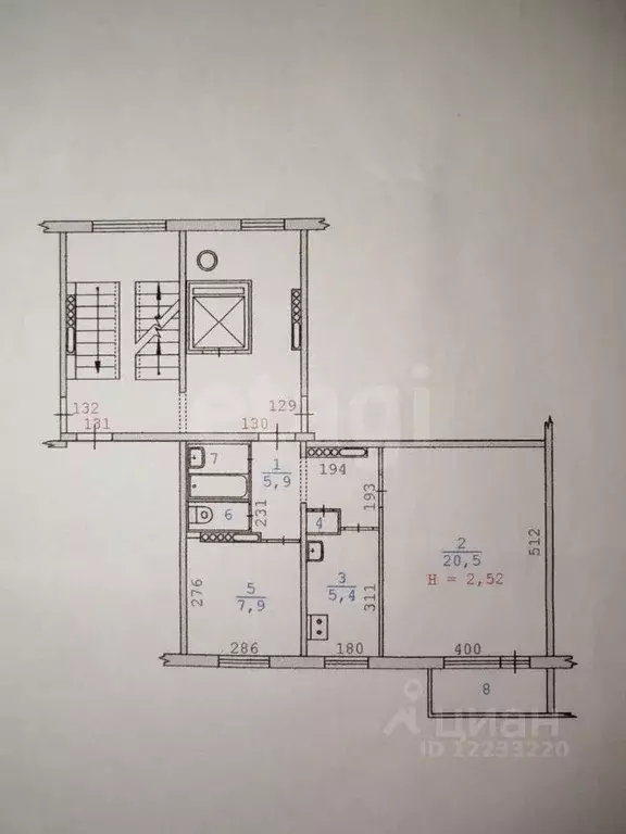 2-к кв. Свердловская область, Екатеринбург ул. Металлургов, 28 (43.3 ... - Фото 1