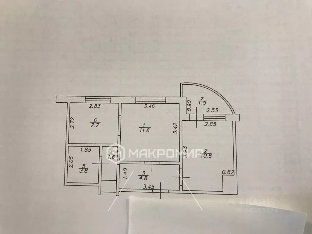 1-к кв. Татарстан, Казань ул. Ноксинский Спуск, 23 (41.3 м) - Фото 2