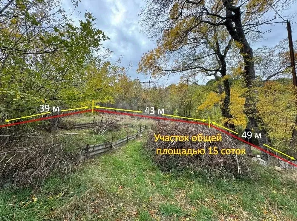 Участок в Крым, Ялта муниципальный округ, Виноградное пгт ул. ... - Фото 1