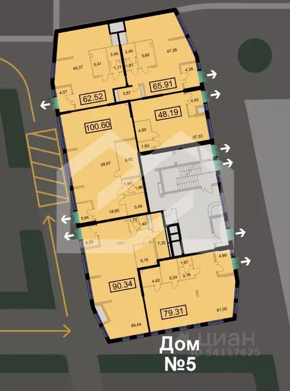 Торговая площадь в Московская область, Химки Планерный квартал жилой ... - Фото 2