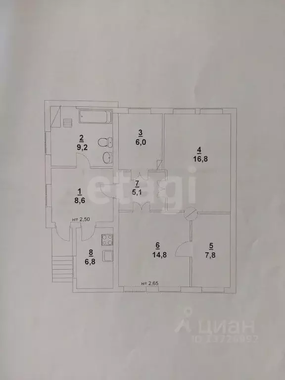 Дом в Саратовская область, Энгельс Красноармейский проезд, 18 (75 м) - Фото 2