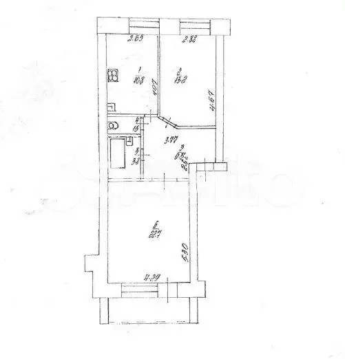 2-к. квартира, 65,5 м, 4/5 эт. - Фото 0