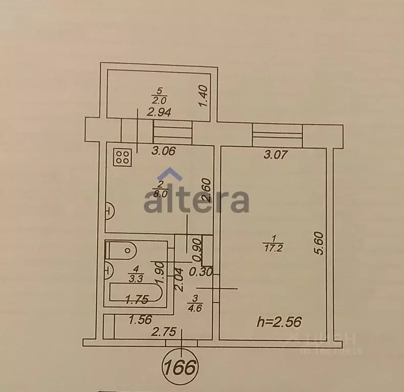 1-к кв. Татарстан, Казань Минская ул., 52 (35.1 м) - Фото 2
