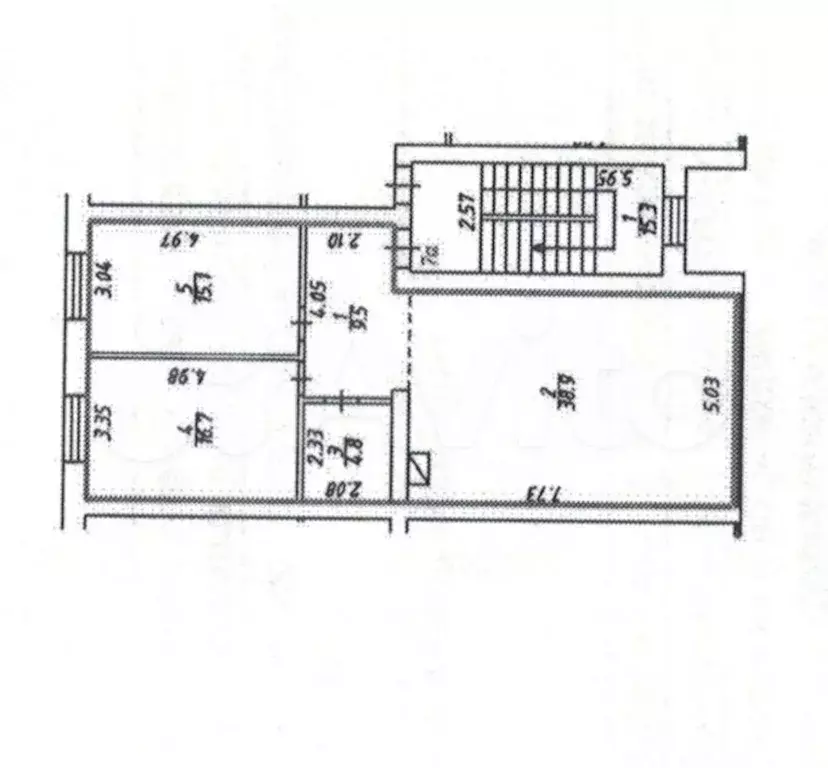 3-к. квартира, 85 м, 3/3 эт. - Фото 0