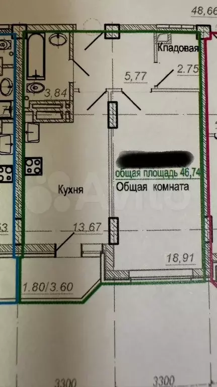 1-к. квартира, 47 м, 18/24 эт. - Фото 0