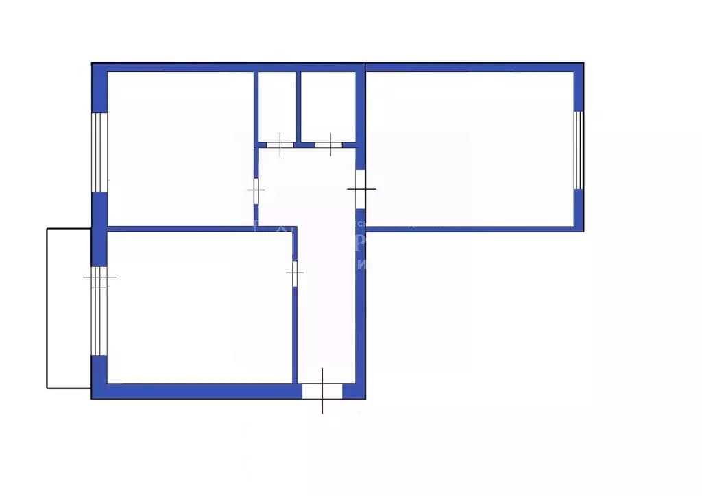 2-к кв. Кемеровская область, Ленинск-Кузнецкий бул. Клюева, 4 (55.0 м) - Фото 2
