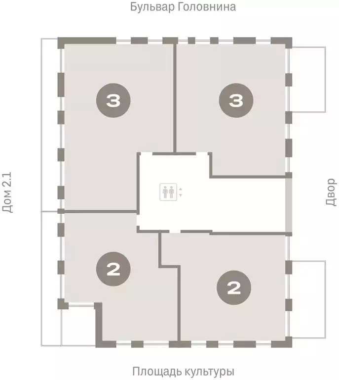 3-комнатная квартира: Санкт-Петербург, Василеостровский район, ЖК ... - Фото 2