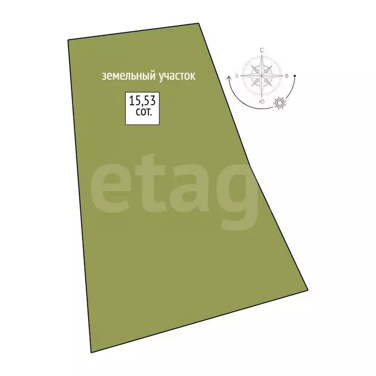 Участок в посёлок Уралец, Горнолыжная улица (15.53 м) - Фото 1