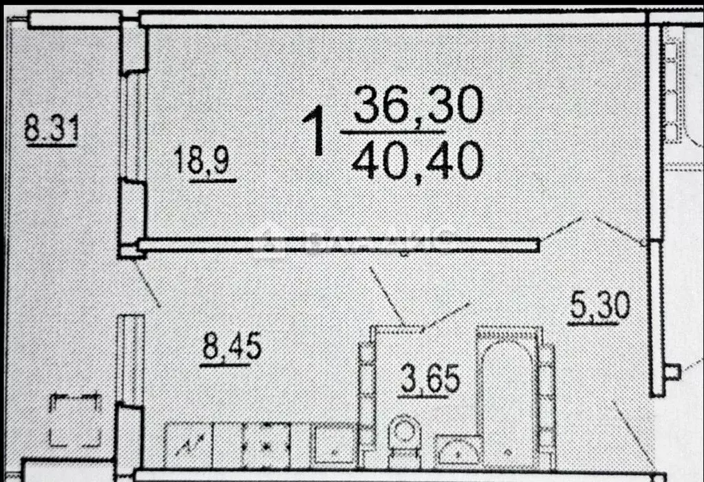 1-к кв. Волгоградская область, Волгоград ул. Тимирязева, 52 (36.3 м) - Фото 1