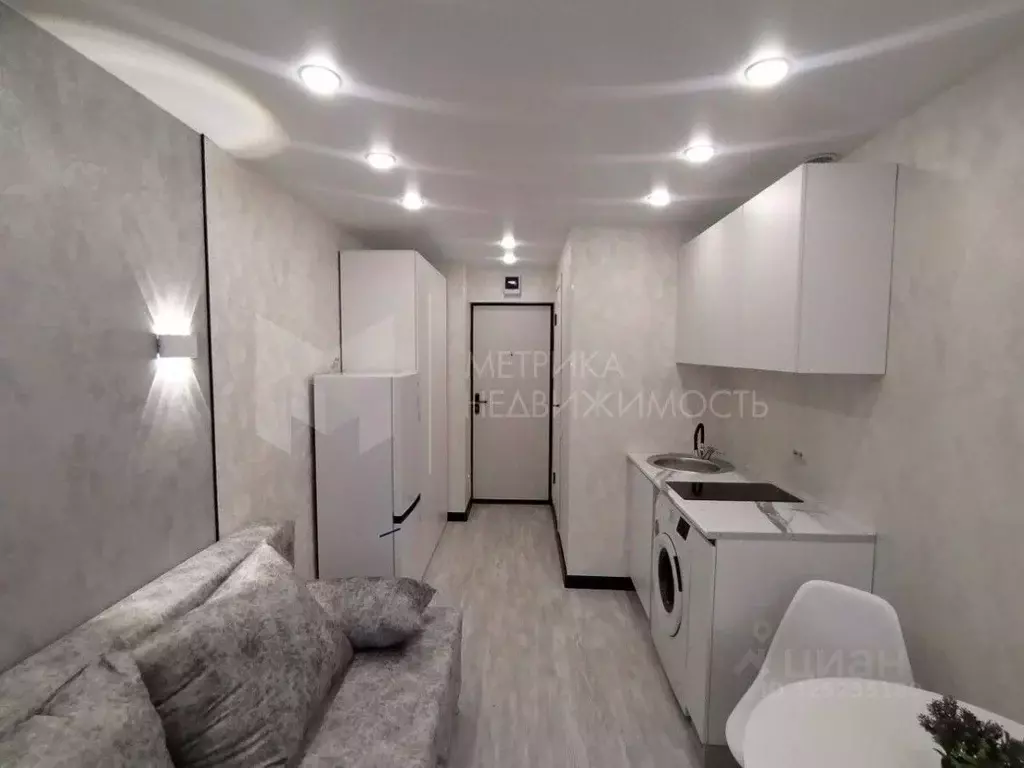 Студия Тюменская область, Тюмень ул. Червишевский Тракт, 84 (16.4 м) - Фото 1