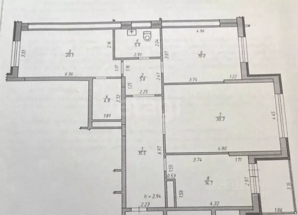 3-к кв. Удмуртия, Ижевск ул. 10 лет Октября, 17А (115.4 м) - Фото 1