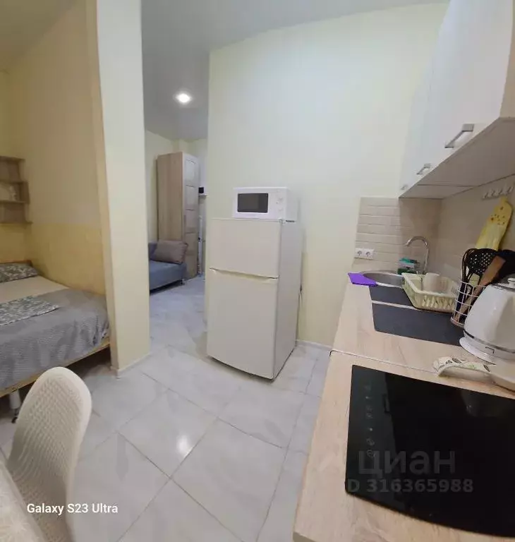 Студия Краснодарский край, Сириус пгт ул. Тюльпанов, 25 (20.0 м) - Фото 1
