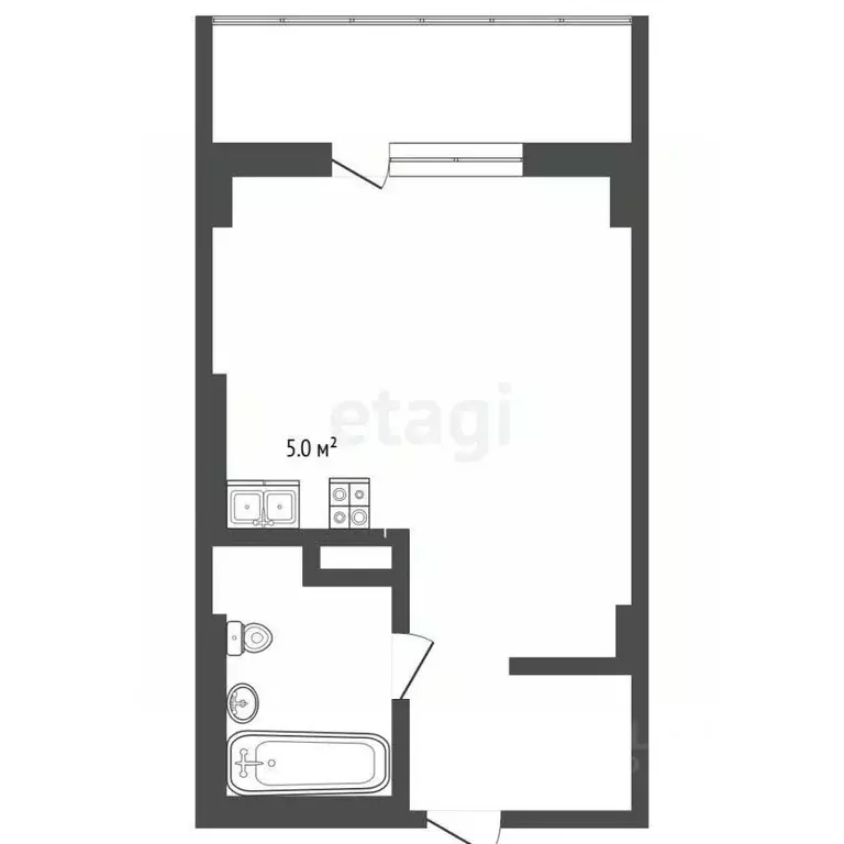 Студия Ростовская область, Ростов-на-Дону пер. Дунаевского, 17 (35.4 ... - Фото 0