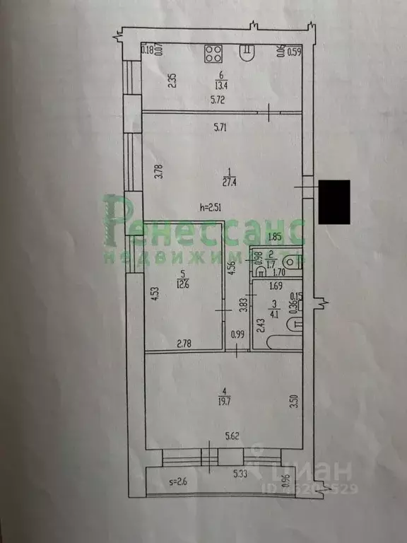 3-к кв. Брянская область, Брянск Полесская ул., 18 (79.0 м) - Фото 0