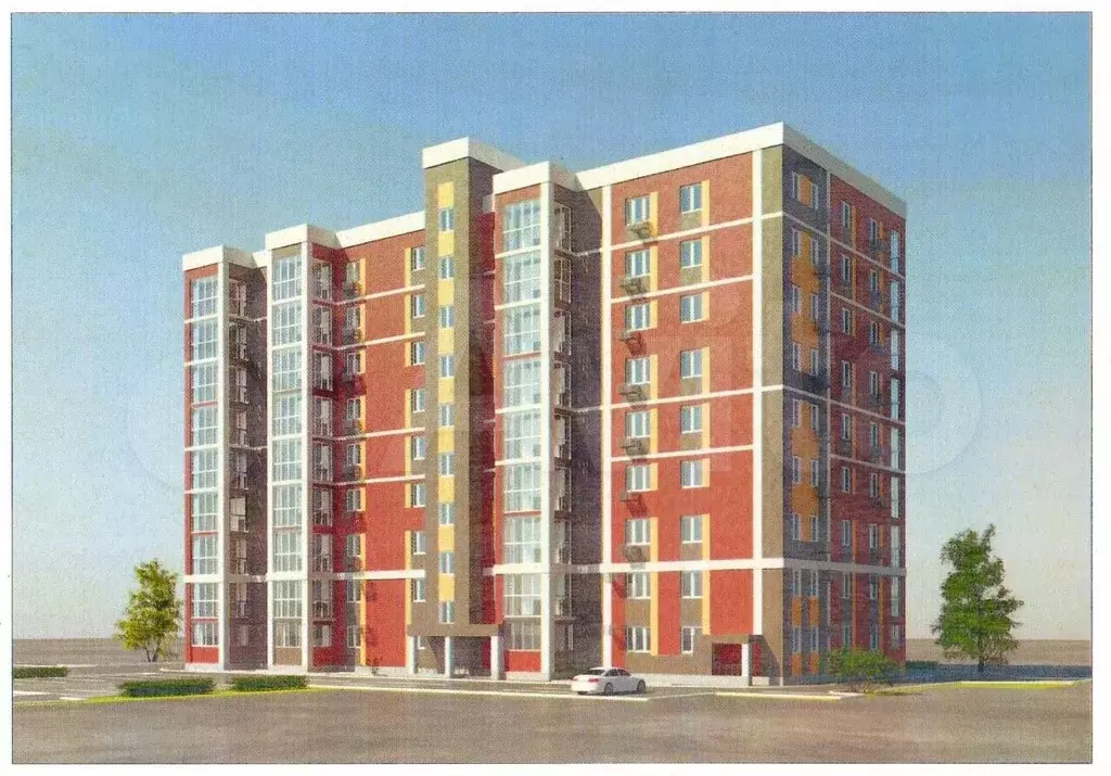 2-к. квартира, 68,6 м, 2/9 эт. - Фото 0