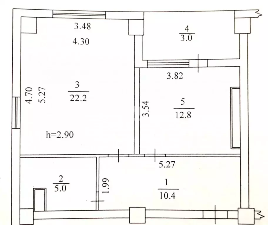 1-к кв. Севастополь ул. Николая Музыки, 36 (53.4 м) - Фото 2