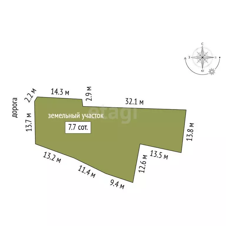 Участок в Стерлитамак, улица Степана Разина (7.6 м) - Фото 1