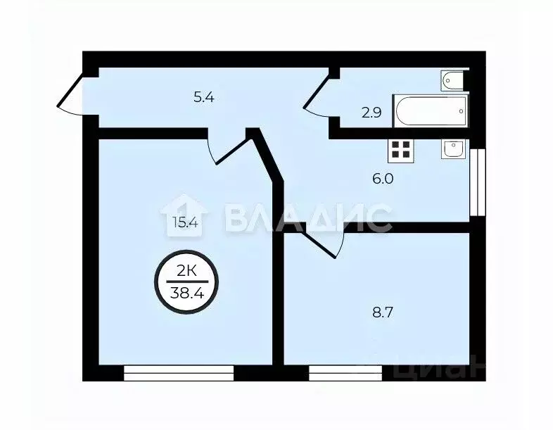 2-к кв. Московская область, Ивантеевка Пушкинский городской округ, ... - Фото 2