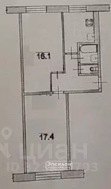 2-к кв. Курская область, Курск ул. Степана Разина, 4 (47.0 м) - Фото 2