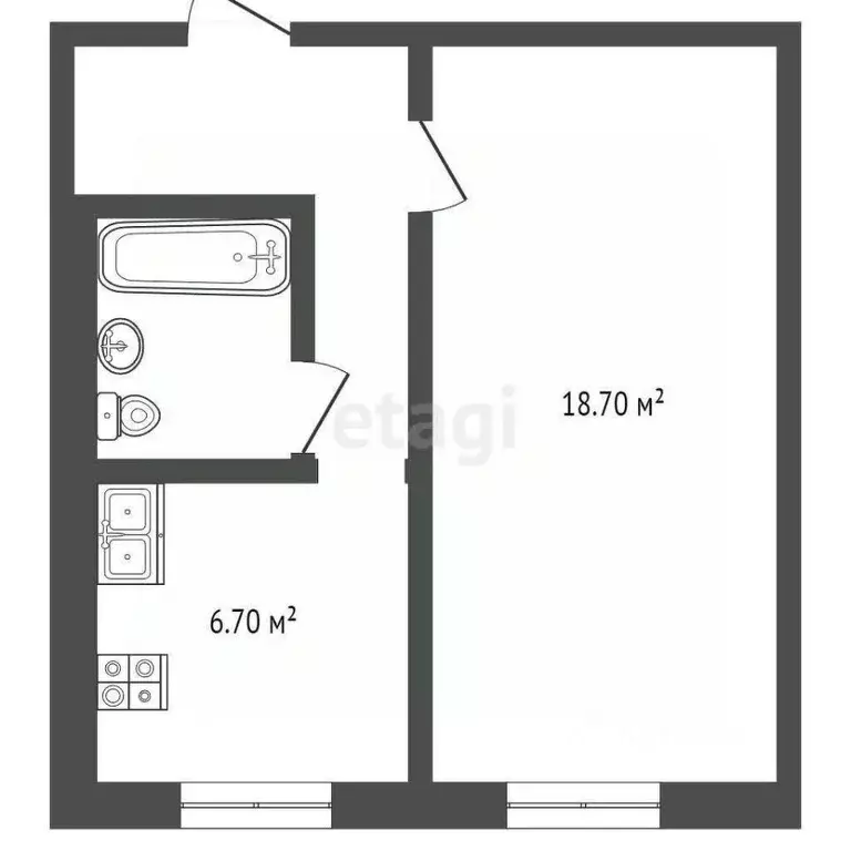 1-к кв. Москва Чертановская ул., 66К2 (32.7 м) - Фото 1