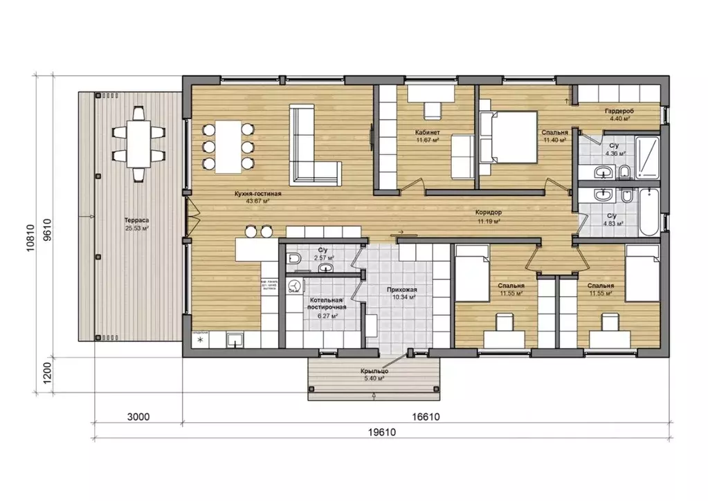 Дом в Ленинградская область, Ломоносовский район, д. Низино 16 (122 м) - Фото 2