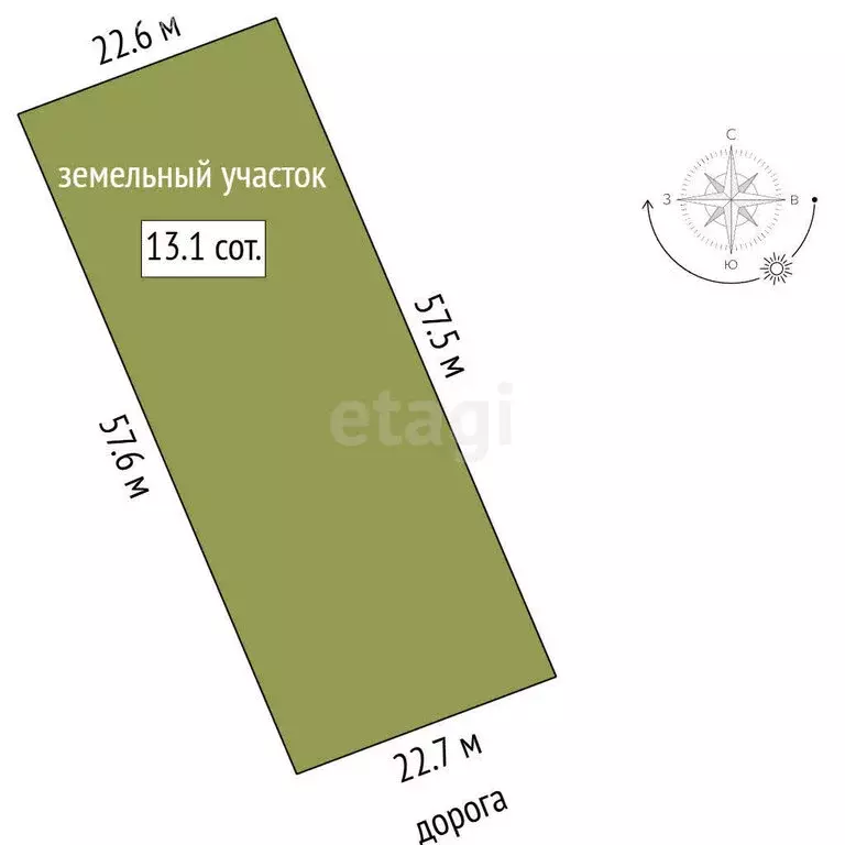 Участок в Ярославль (13.1 м) - Фото 0