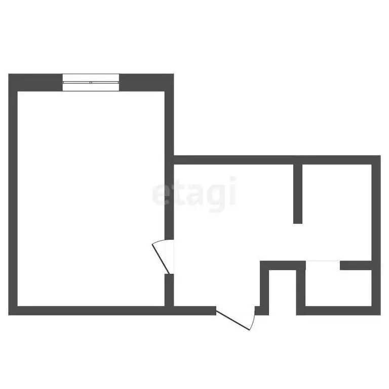 1к в -комнатной квартире (23 м) - Фото 1