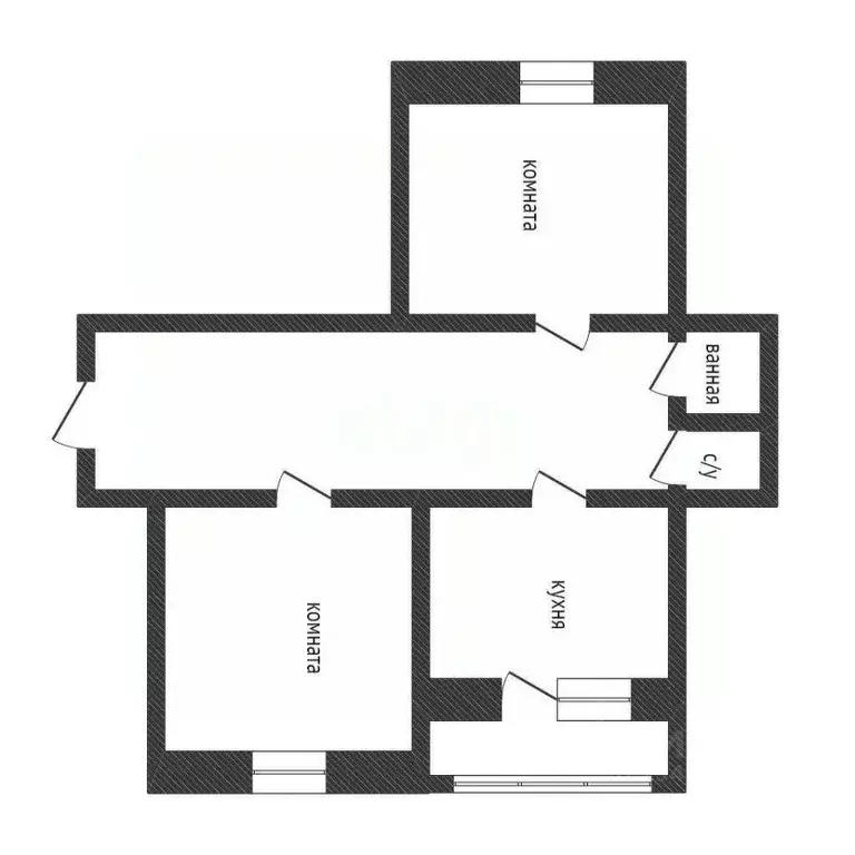 2-к кв. Курганская область, Курган ул. Красина, 75А (48.3 м) - Фото 1