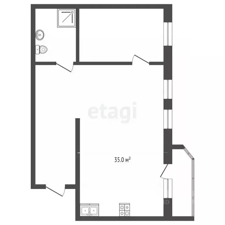 1-к кв. Вологодская область, Вологда ул. Леденцова, 11 (67.0 м) - Фото 1