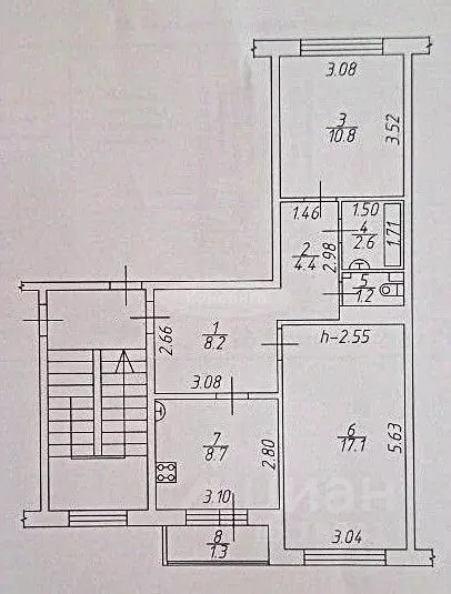 2-к кв. Московская область, Шаховская муниципальный округ, Шаховская ... - Фото 2