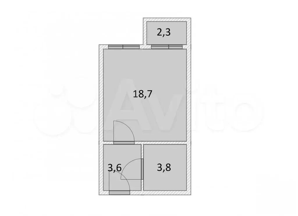 Квартира-студия, 26 м, 1/6 эт. - Фото 0