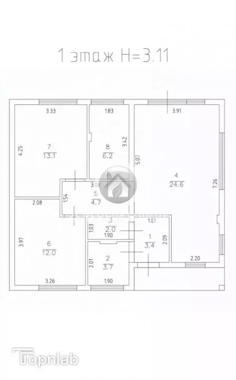 Дом в Калининградская область, пос. Приморье ул. Лесная, 8 (74 м) - Фото 1