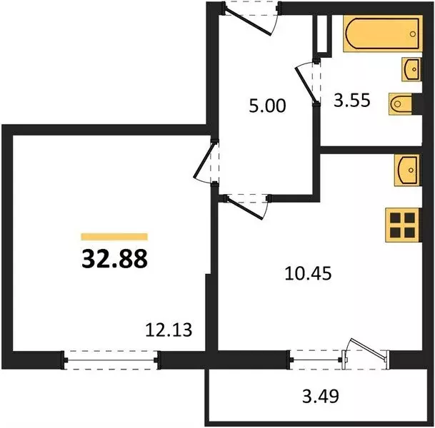 1-комнатная квартира: Судак, улица Айвазовского, 6 (32 м) - Фото 1