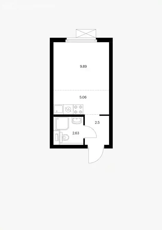 Квартира-студия: Москва, Новоостаповская улица, 7к1 (20 м) - Фото 1