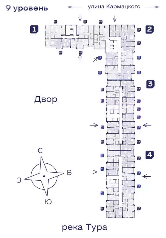 Квартира-студия: Тюмень, улица Евгения Войнова, 3 (25.1 м) - Фото 1