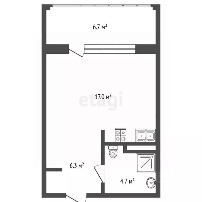 Студия Крым, Евпатория уч1 (36.0 м) - Фото 1