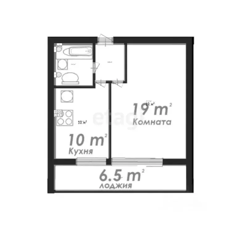 1-к кв. Москва Дубнинская ул., 36К3 (38.0 м) - Фото 2